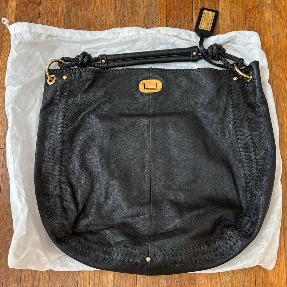 Badgley Mischka Black Bag with Gold Details